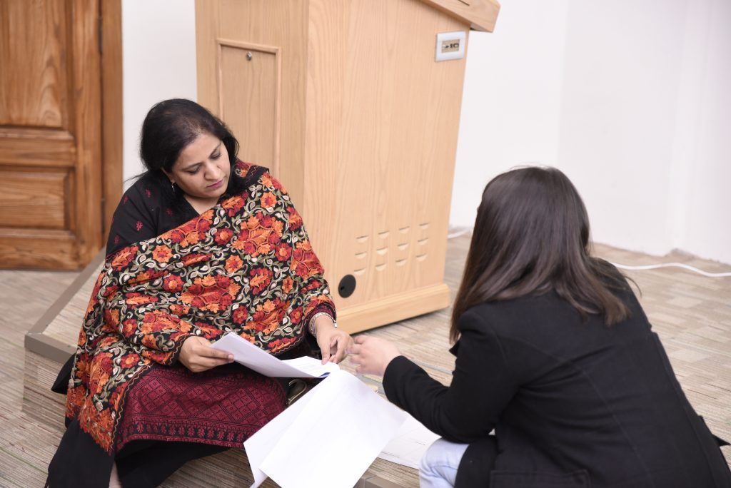 Mentor-led discussion during the sprint